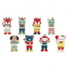 Ігрові магнітні фігурки Janod Тварини 16 эл. J08015 Ігрові магнітні фігурки Janod Тварини 16 эл. J08015