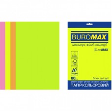 Папір Buromax А4, 80g, NEON, 4colors, 20sh, EUROMAX (BM.2721520E-99) Папір Buromax А4, 80g, NEON, 4colors, 20sh, EUROMAX (BM.2721520E-99)