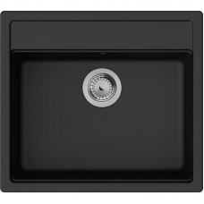 Мийка кухонна Hansgrohe S52, граніт, прямокутник, без крила, 550х490х190мм, чаша - 1, врізна, S520-F510, чорний графіт Мийка кухонна Hansgrohe S52, граніт, прямокутник, без крила, 550х490х190мм, чаша - 1, врізна, S520-F510, чорний графіт