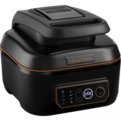 Мультипіч Russell Hobbs SatisFry Air&amp;Grill, 1745Вт, чаша-5.5л, сенсорне керув., алюміній/пластик,чорно-помаранчевий