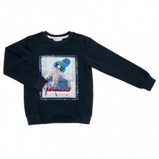 Кофта Breeze з дівчинкою (14449-140G-blue) Кофта Breeze з дівчинкою (14449-140G-blue)