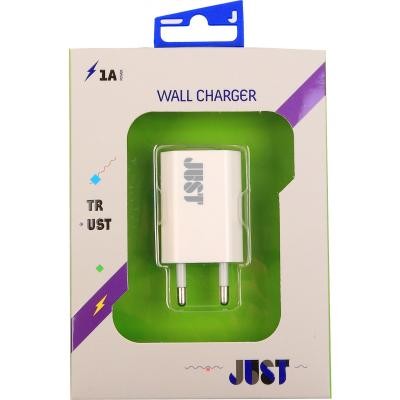 Зарядний пристрій JUST Trust USB Wall Charger (1A/5W, 1*USB) (WCHRGR-TRST-WHT)