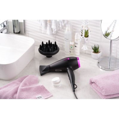 Фен Ardesto Violet PRO HD-Y221PRO ,1750-2100Вт, 2 швидкості, 3темп.режими,дифузор, чорний