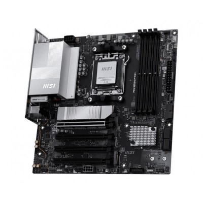 Материнcька плата MSI PRO B850M-P WIFI sAM5 B850 4xDDR5 M.2 HDMI DP WiFi BT mATX