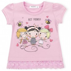 Футболка дитяча Breeze "BEST FRENDS" (11043-80G-pink) Футболка дитяча Breeze "BEST FRENDS" (11043-80G-pink)