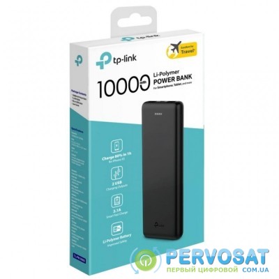 Батарея универсальная TP-Link 10000 mAh 2*USB 5V/2.1A (TL-PB10000)