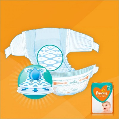 Підгузок Pampers Sleep & Play Midi Розмір 3 (6-10 кг), 58 шт (4015400224211)