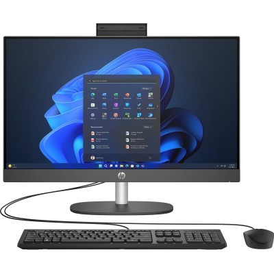 Комп'ютер персональний моноблок HP 240-G10 23.8" FHD IPS AG, Intel i5-1334U, 16GB, F512GB, UMA, WiFi, кл+м, 2р, Win11P, чорний
