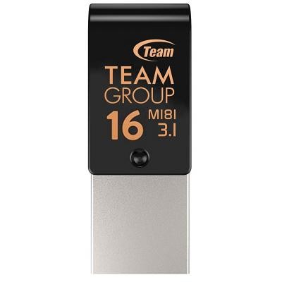 USB флеш накопичувач Team 16GB M181 Black USB 3.1/Type-C (TM181316GB01)