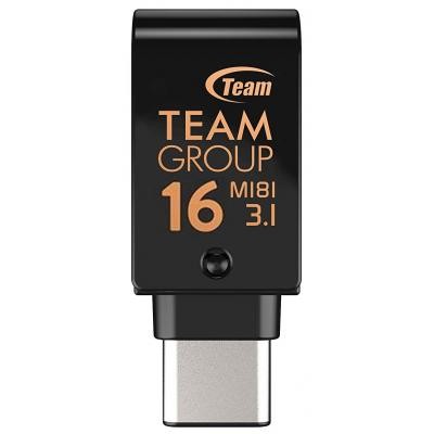 USB флеш накопичувач Team 16GB M181 Black USB 3.1/Type-C (TM181316GB01)