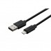 Дата кабель USB 2.0 AM to Lightning 1.0m black 2E (2E-CCLPVC-1MBL)