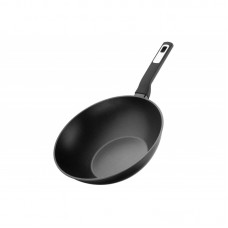 Сковорода ВОК Ardesto Gemini 28 см, чорний, алюміній Сковорода ВОК Ardesto Gemini 28 см, чорний, алюміній