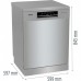 Посудомийна машина Gorenje, 16компл., A+++, 60см, дисплей, 3 кошика, AquaStop, сірий