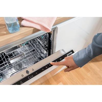 Посудомийна машина Gorenje, 16компл., A+++, 60см, дисплей, 3 кошика, AquaStop, сірий