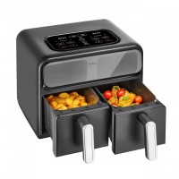 Мультипіч Amica 2400Вт, 2 чаші - по 4.0л, сенсорне управл., 8 авто. программ, пластик, чорний