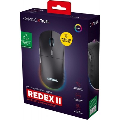 Миша Trust GXT 926 REDEX II, WL/USB-A/USB-C, чорний