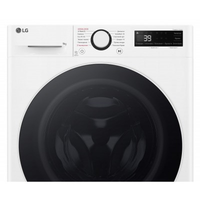 Пральна машина LG фронтальна, 9кг, 1200, A, 48см, дисплей, пара, інвертор, білий Пральна машина LG фронтальна, 9кг, 1200, A, 48см, дисплей, пара, інвертор, білий