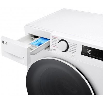 Пральна машина LG фронтальна, 9кг, 1200, A, 48см, дисплей, пара, інвертор, білий Пральна машина LG фронтальна, 9кг, 1200, A, 48см, дисплей, пара, інвертор, білий