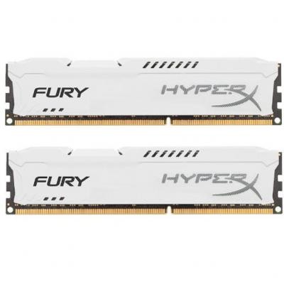 Модуль памяти для компьютера DDR4 16GB (2x8GB) 3200 MHz HyperX FURY White Kingston (HX432C18FW2K2/16)