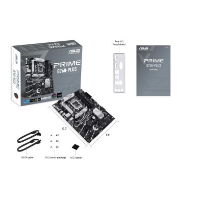 Материнcька плата ASUS PRIME B760-PLUS s1700 B760 4xDDR5 M.2 HDMI D-Sub DP ATX