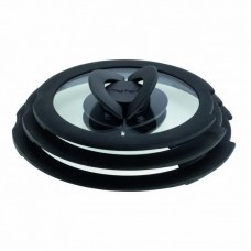 Набір скляних кришок Tefal Ingenio, 16см, 18см, 20см, скло, пластик, чорний Набір скляних кришок Tefal Ingenio, 16см, 18см, 20см, скло, пластик, чорний