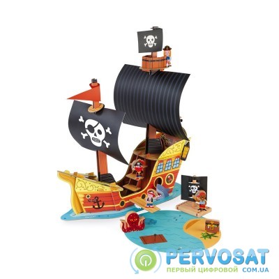 Janod Игровой набор - Корабль пиратов 3D