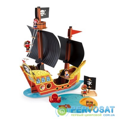 Janod Игровой набор - Корабль пиратов 3D