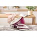 Праска-парогенератор Gorenje, 2800Вт, 1700мл, паровий удар -140гр, мех.упр., керам. підошва, бордовий