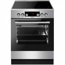 Плита Hansa електрична склокерамічна, 60х60см, 65л, дисплей, нержавіюча сталь