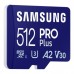 Карта пам'яті Samsung microSDXC    512GB C10 UHS-I R180MB/s PRO Plus + SD