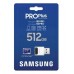 Карта пам'яті Samsung microSDXC    512GB C10 UHS-I R180MB/s PRO Plus + SD