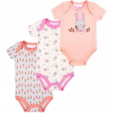 Боді Luvena Fortuna 3 шт з короткими рукавами для дівчаток (G8329.6-9) Боді Luvena Fortuna 3 шт з короткими рукавами для дівчаток (G8329.6-9)