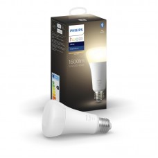 Лампа розумна Philips Hue E27, 15.5W (100Вт), 2700K, White, ZigBee, Bluetooth, димування Лампа розумна Philips Hue E27, 15.5W (100Вт), 2700K, White, ZigBee, Bluetooth, димування