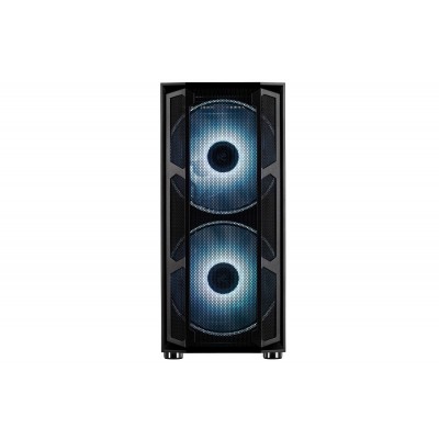 Корпус 2E GAMING CONTEGO (GW02) MidT,EATX,2xUSB2.0, 2xUSB3.0,2x200мм ARGB,2x120мм ARGB, скло (бічна панель),без БЖ,чорний