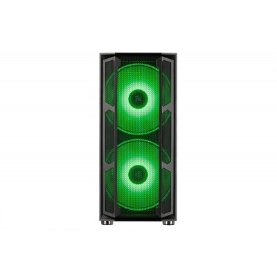 Корпус 2E GAMING CONTEGO (GW02) MidT,EATX,2xUSB2.0, 2xUSB3.0,2x200мм ARGB,2x120мм ARGB, скло (бічна панель),без БЖ,чорний