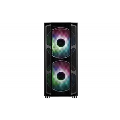 Корпус 2E GAMING CONTEGO (GW02) MidT,EATX,2xUSB2.0, 2xUSB3.0,2x200мм ARGB,2x120мм ARGB, скло (бічна панель),без БЖ,чорний