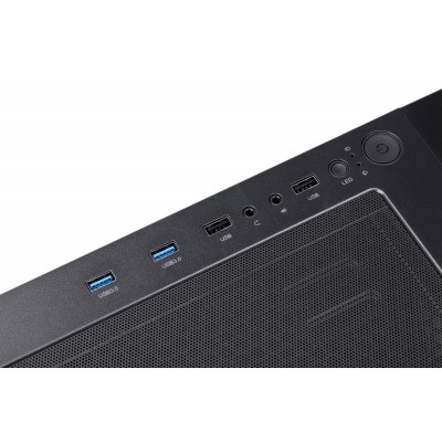 Корпус 2E GAMING CONTEGO (GW02) MidT,EATX,2xUSB2.0, 2xUSB3.0,2x200мм ARGB,2x120мм ARGB, скло (бічна панель),без БЖ,чорний