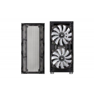 Корпус 2E GAMING CONTEGO (GW02) MidT,EATX,2xUSB2.0, 2xUSB3.0,2x200мм ARGB,2x120мм ARGB, скло (бічна панель),без БЖ,чорний