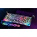 Клавіатура механічна GravaStar Mercury V75 Pro 80keys, Magnetic Jade Gaming, 8K, USB-A, RGB, Neon Graffiti