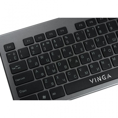 Клавиатура Vinga KB735 black-grey