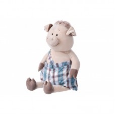 М'яка іграшка Same Toy Порося в комбінезоні 60см THT705