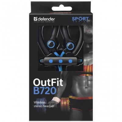 Наушники Defender OutFit B720 Black-Blue (63720)