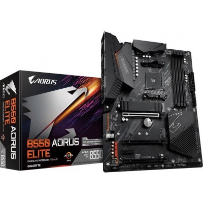 Материнська плата GIGABYTE B550 AORUS ELITE sAM4 B550 4xDDR4 HDMI-DP M.2 SPDIF ATX