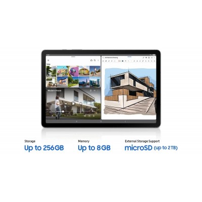 Планшет Samsung Galaxy Tab S10 Lite (X406) 10.9" 6ГБ, 128ГБ, 5G, 8000мА•год, Android, сірий