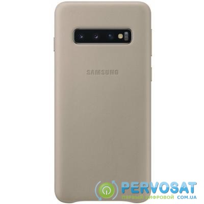 Чехол для моб. телефона Samsung Galaxy S10 (G973) Leather Cover Gray (EF-VG973LJEGRU)