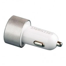 Зарядний пристрій Greenwave 12-24V, 2*USB 5V/2.4A (CH-CC-224M silver/white)