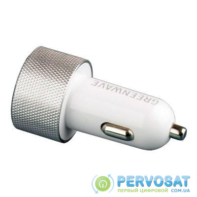 Зарядное устройство Greenwave 12-24V, 2*USB 5V/2.4A (CH-CC-224M silver/white)