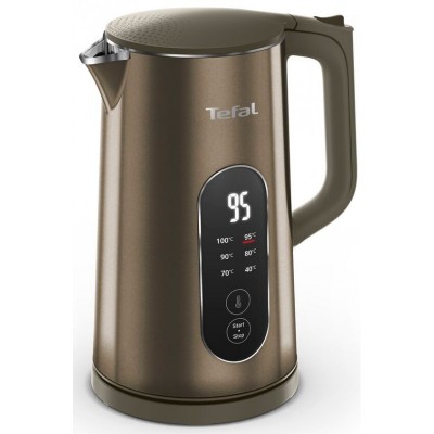 Електрочайник Tefal Selection 1.7л, з подвійними стінками, 6 темп.реж, підтримка температури, сенc. управління, бронзовий