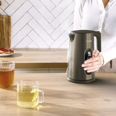 Електрочайник Tefal Selection 1.7л, з подвійними стінками, 6 темп.реж, підтримка температури, сенc. управління, бронзовий Електрочайник Tefal Selection 1.7л, з подвійними стінками, 6 темп.реж, підтримка температури, сенc. управління, бронзовий