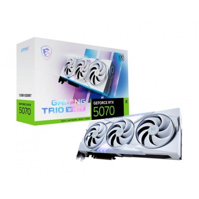 Відеокарта MSI GeForce RTX 5070 Ti 16GB GDDR7 GAMING TRIO OC WHITE Відеокарта MSI GeForce RTX 5070 Ti 16GB GDDR7 GAMING TRIO OC WHITE